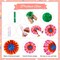 21-Piece Spring Flower Hanging Paper Fans Set | Tissue Pom Poms & Floral Ceiling Decor for Classroom, Wedding, Birthday & Springtime Summer Party Supplies